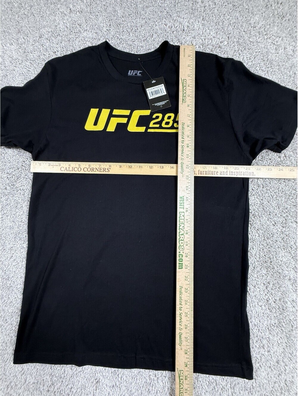 Official UFC 285 Jones vs Gane black t-shirt NWT $45 Size L Event Only - Picture 3 of 4
